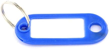 160 Pieces 8 Colors Assorted Plastic Key Tag Fobs ID Labels with Split ...