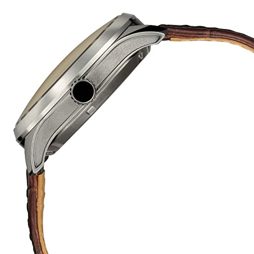 Titan Magnate White Dial Automatic Leather Strap Analog Watch for Men-NS1796KL01F - Image 3