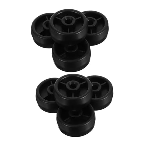 YOSADIER 8pcs Treadmill & Bike Caster Wheels, Quiet Plastic
