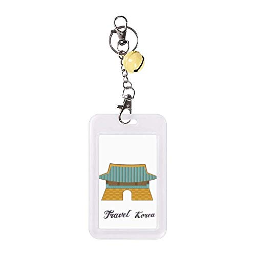 Pochette Gwanghwamun Corée du Sud jaune pour ne plus perdre vos badges