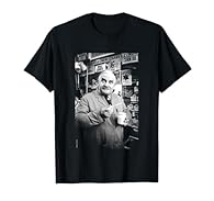 Fans of iconic music photography will love our officially licensed range of Allan Ballard Photography clothing and accessories! Officially Licensed Allan Ballard Photography merchandise featuring the Ronnie Barker Open All Hours Black & White design....