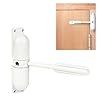 GOOKYO Door Closer Automatic Safety Spring Door Closer – Easy to Install to Convert Hinged Doors to Self-Closing– White