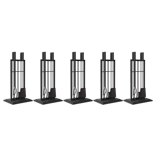 Panacea Firewood Tool Set Open Hearth Center with Fireplace Brush,