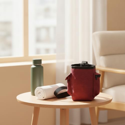 Bolsa de magnesio portátil para escalada con bolsillo de cremallera y correa de cintura 3