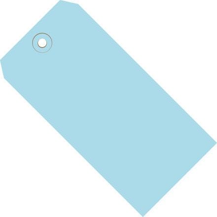 #2 Shipping Tag Pack 3-1/4" x 1-5/8", 1000 Pack, Light Blue