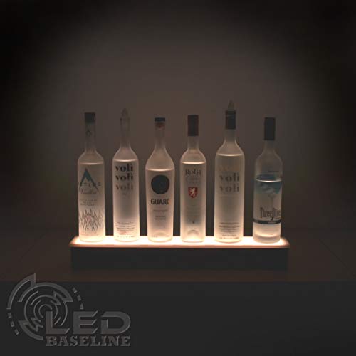 Single Step LED Lighted Liquor Display Shelf 24