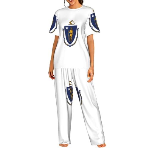 Pyjama femme doux Massachusetts : ensemble de nuit premium aux finitions soignées