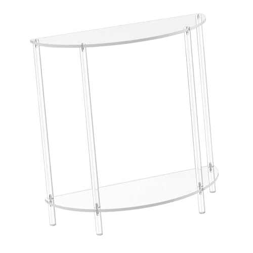 Table de chevet acrylique pour chambre étroite sans encombrer