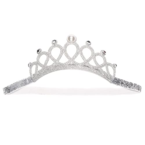 Dreamle 1 pieza princesa Tiara niños princesa Tiara corona diadema diamantes de imitación niños diadema niñas vestir accesorios de fiesta Cover