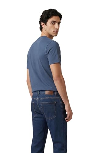 T-shirt Armani Exchange bleu marine pour homme en coton premium