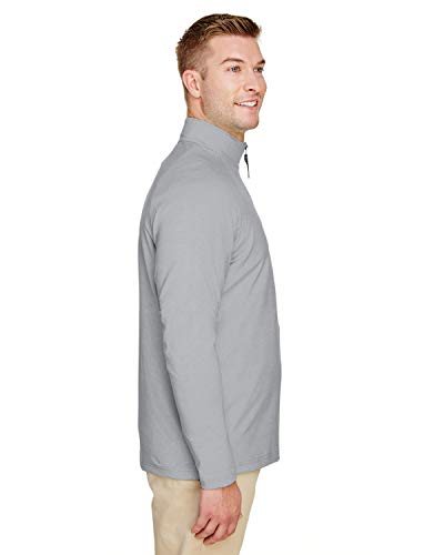 CrownLux Performance™ Men's Clubhouse Micro-Stripe Quarter-Zip XL BLACK2