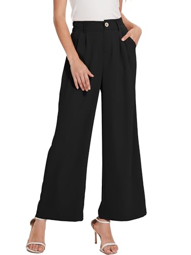 Spicy Sandia Women Wide Leg Dress Pants High Elastic Waisted Work Trousers Office Business Casual Dressy Slacks3