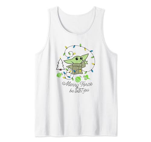 Grogu Force Be With You Tank Top le cadeau de Noël Star Wars
