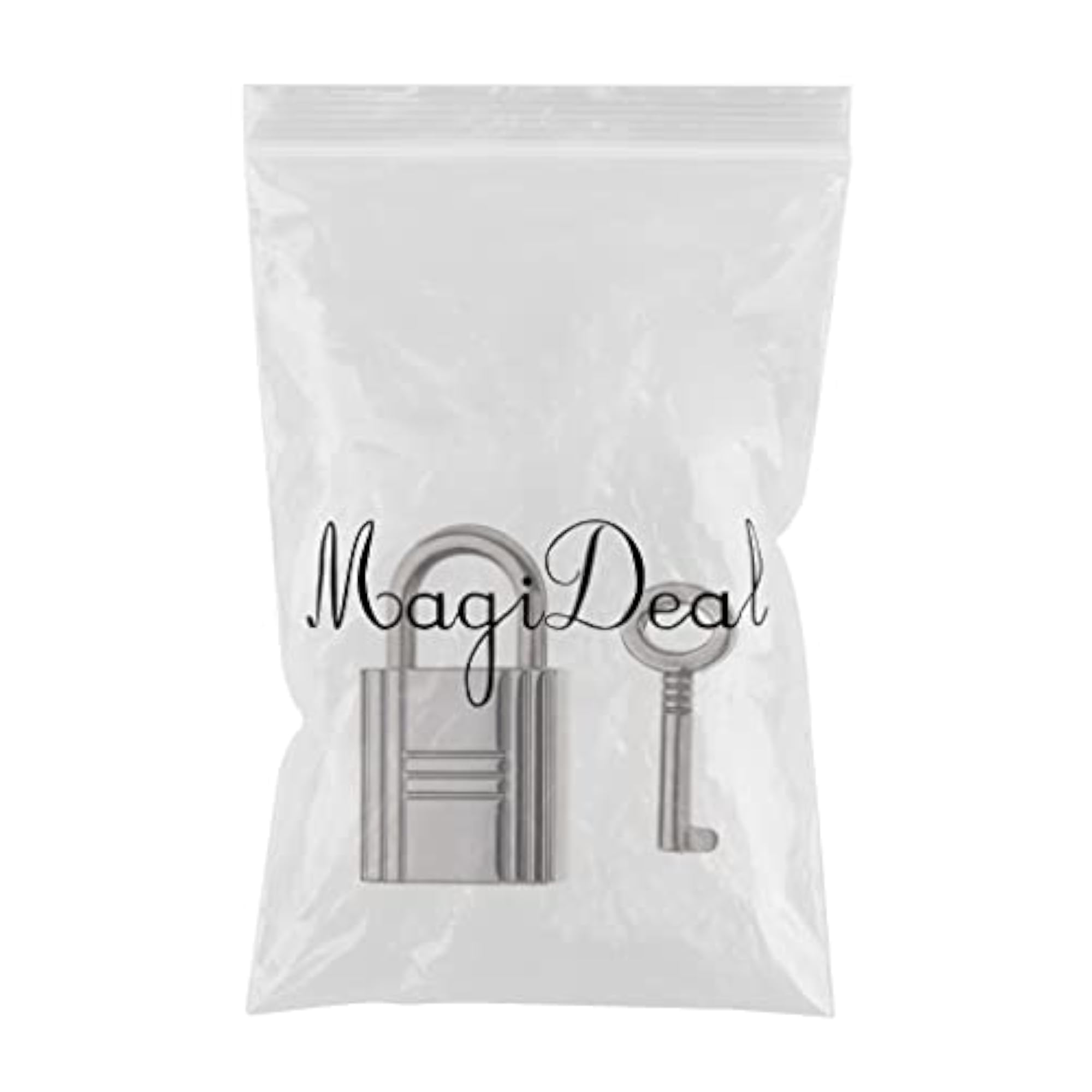 Cute Security Travel Lock with Key, Greyish Black