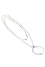 SE MG2016S 5.5x Pendant Magnifier with 36" Silver Chain Necklace (1-3/4" Glass Lens Dia.)