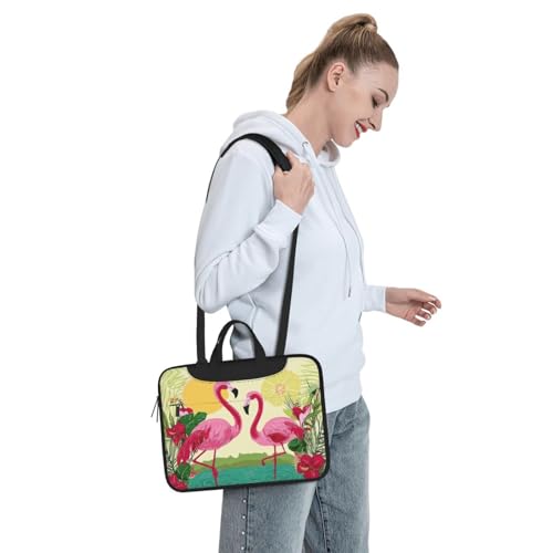 Bolso para portátil 15.6" impermeable con diseño flamencos miniatura 3