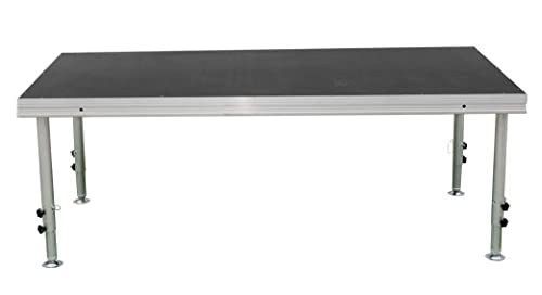 Solycarpa Escenario Modular Reforzado Antideslizante 200 x 100 cm con 5 Alturas Regulables. Tarima para Eventos Profesional con Patas Cover