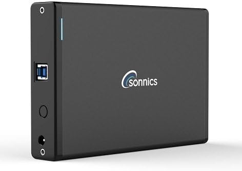 Sonnics6TB External Hard Drive USB 3.0 Compatible with XBOX ONE & Series X / PS4 & PS5 / Windows PC/Mac