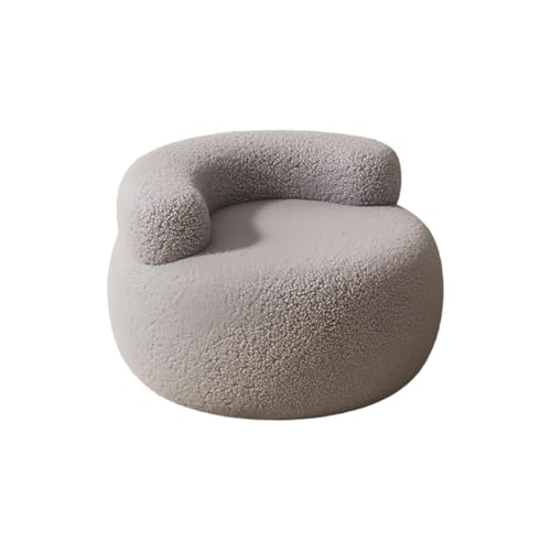Jifocelt カボチャ型低イス フロアクッション ソファスツール 1 人用 クリーム風 家庭用 リビング・玄関靴換え用 コーヒーテーブル腰掛け 小?子 (グレー,【定番です】)