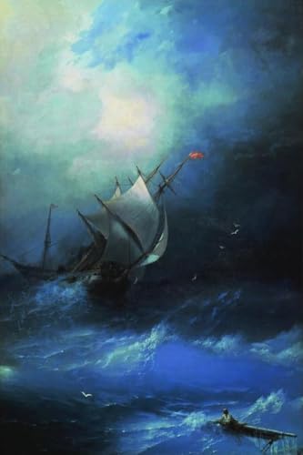 Cadeaux de Noël peinture sur toile Ivan Aivazovsky océan 58x90
