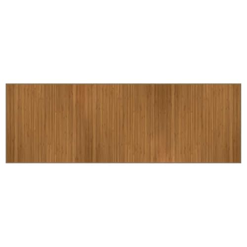Tapis rectangulaire en bambou marron haut de gamme pour chambre