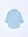 Steiff Hemd Langarm EU Größe 74 Powder Blue, Jungen-Hemd mit Kragen, Baby-Hemd, schick und bequem für feierliche Anlässe, waschmaschinenfest