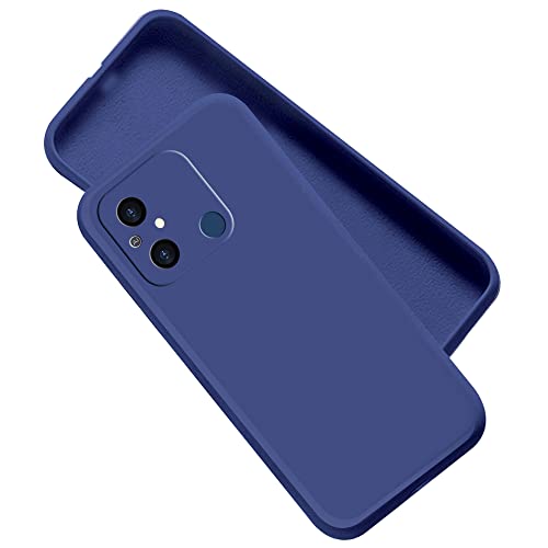 Image of A rtistque Back Cover Case for Mi Redmi 12C / Poco C55 with Camera Protection | Shockproof TPU | Stylish Protective Design | Slim Fit | Ultra Matte | Redmi 12C / Poco C55 Back Cover - Blue