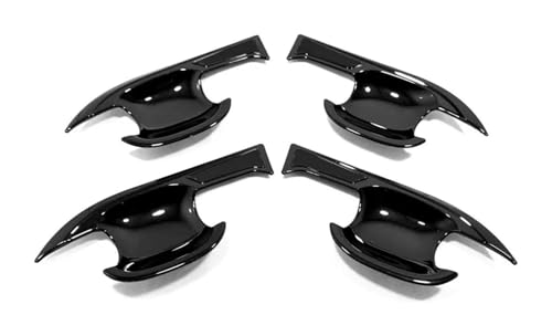 Garniture poignée porte voiture pour Toyota RAV4 XA50 Hybrid 2019-2023 - Noir Bowl 4pcs