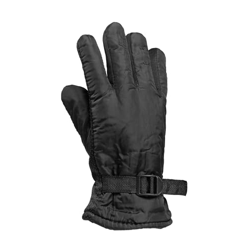 Image of Yacht & Smith Winter Ski Gloves Fleece Lined Adjustable Strap Water Resistant Men Woman Kids