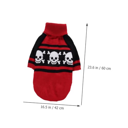 Disfraz para perros Halloween con calavera XL miniatura 2
