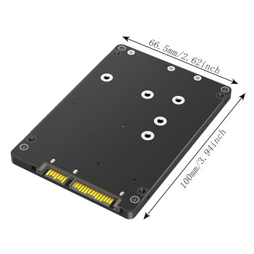 Adaptador carcasa M.2 NGFF MSATA a SATA 2.5 pulg miniatura 5