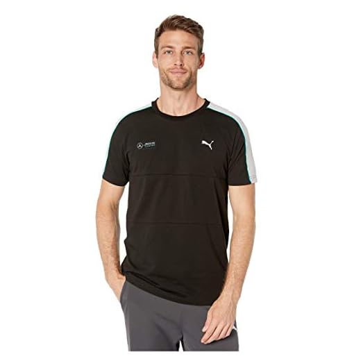 PUMA Mens Formula 1 Mercedes AGM Petronas T7 Tee, Puma Black, XL