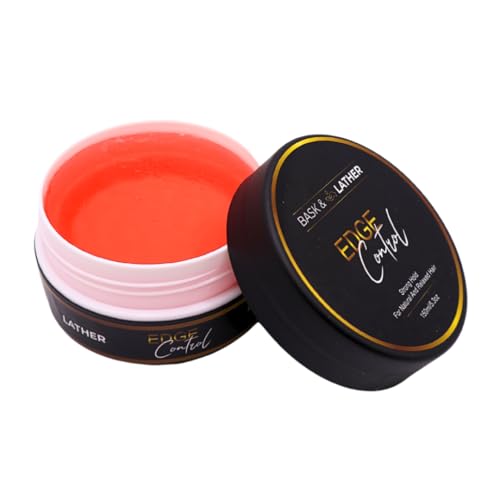 KISS Colors & Care Maximum Hold Edge Fixer, 24 Hour Scented Styling Hair Gel with Biotin, Non-Greasy, Long-Lasting Moisture & Shine for All Hair Types, 30 mL (1.01 US fl. oz.), Sweet Peach