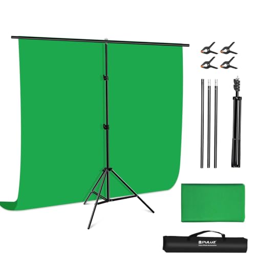 Kit de support d'écran vert 2x2m avec structure portable pour studio photo et vidéo
