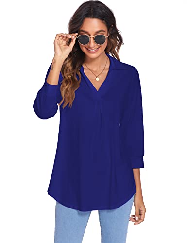 Image of Newchoice Womens 3 /4 Sleeve Shirts Business Casual Tops