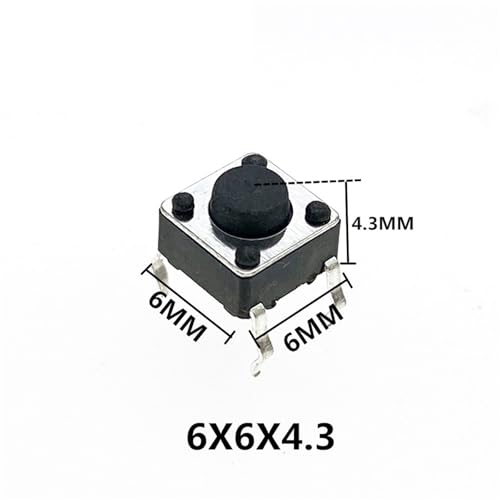 Interrupteur à bouton-poussoir tactile 6x6 mm micro switch pour circuit PCB