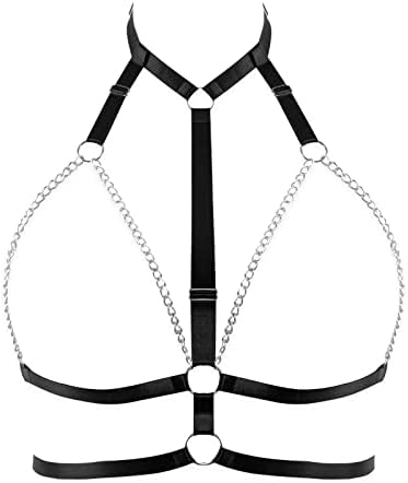 Women's Body Cage Breast Harness Belts Hollow Out Bra Strappy Plu...