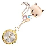 JOINPAYA Orologio da Tasca per Infermiera Spilla Piccolo Orologio Decorativo Clip per Infermieri di Guardia Accessorio per Esami e Impiego Quotidiano