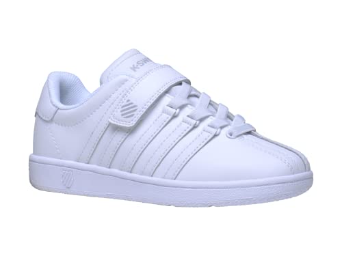 K-Swiss Baby Girls Classic Vn Velcro Sneaker, White/White, 7.5 Toddler Us #TOP2