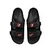 FOCO MLB Team Logo Double Buckle Comfortable Slip-On Women's Sandals, Baltimore Orioles, Medium