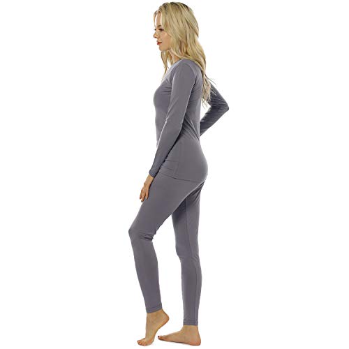 image for ViCherub 2 Sets Women's Thermal Underwear Set Long Johns with Fleece L