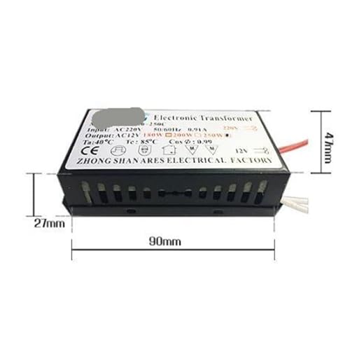 Transformateur LED 250W 12V avec protection électronique contre les courts-circuits