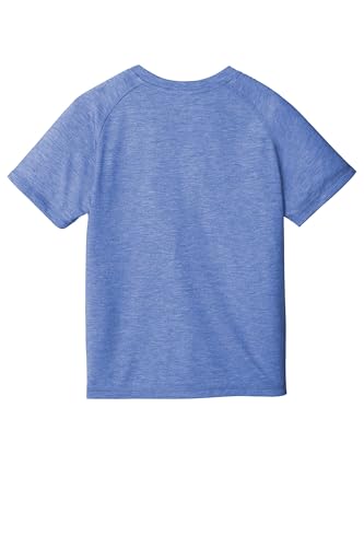 SPORT-TEK Youth PosiCharge Tri-Blend Wicking Raglan Tee | Short Sleeve T-Shirt for Boys & Girls, Athletic Fit Summer Clothing2