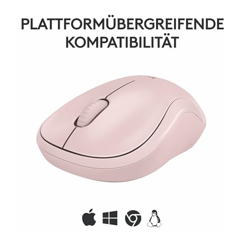 Logitech M240 Silent Bluetooth Maus, Kabellos, Kompakt, Mobil, Smooth Tracking, 18-Monate-Batterie, für Windows, macOS, ChromeOS, kompatibel mit PC, Mac, Laptop, Tablets - Rosa 6