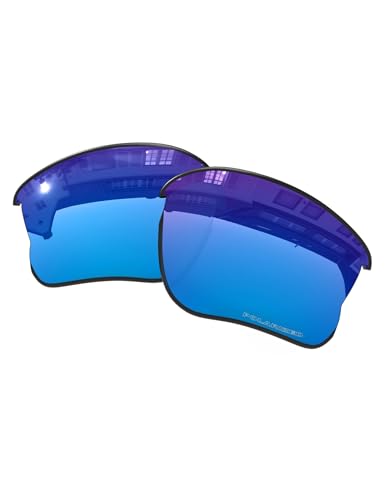 Image of OOWLIT Replacement Lenses Compatible with Oakley Flak Jacket XLJ OO9009 63mm Sunglass Ice Polarized