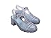 Melissa Possession Heel Fashion Sandals for Women - Iconic Fisherman Style with Medium Block Heel - Adjustable Buckle for Comfort - 100% PVC Upper/Insole/Sole - Glitter Clear, 8