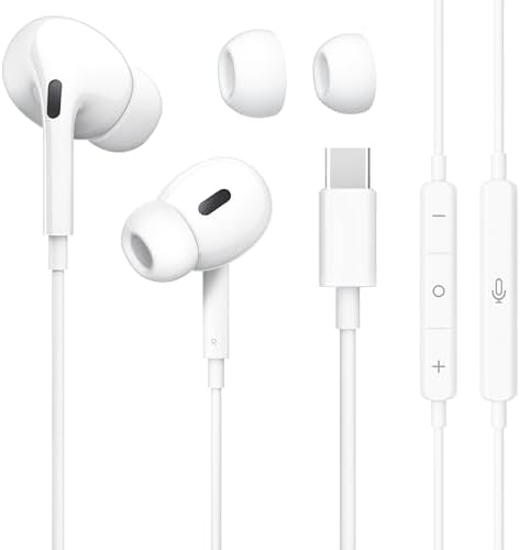 （10:00時点） タイプc イヤホン 有線【業界初売り iphone17/15/16対応 】有線イヤホン HiFi クリア通話 イヤホンマイク 快適な装着感 apple type-c 人間工学 usb c 絡み防止 遅延なし タイプシー 重低音 リモコン付き カナル型 小型·軽量 防水 iPhone/Android/Galaxy/iPadなど対応