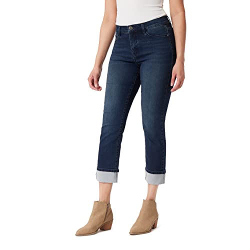 Jean taille haute à revers profond idéal pour un style urbain chic