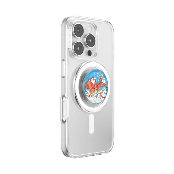 PopSockets Agarre de teléfono para MagSafe, Soporte magnético - Santa's