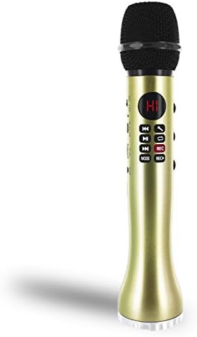 Bluetooth Karaoke Microphone: Wireless Handheld Machine for Kids with Speaker Player System. Best Portable Multipurpose Professional Vocal Mixer Mic to Sing Songs and Play Music. for Apple & Android